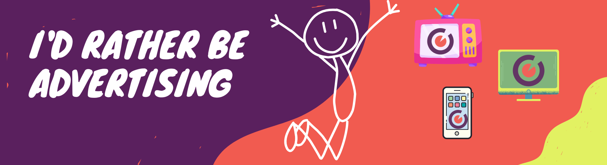 Stick figure happy about digital advertising | digital marketing agency | VIEWS Digital Marketing